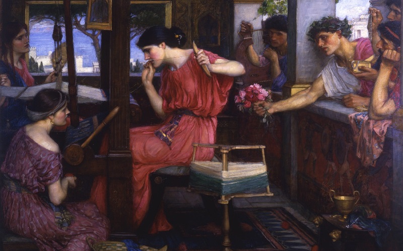 Penelope unweaving the shroud